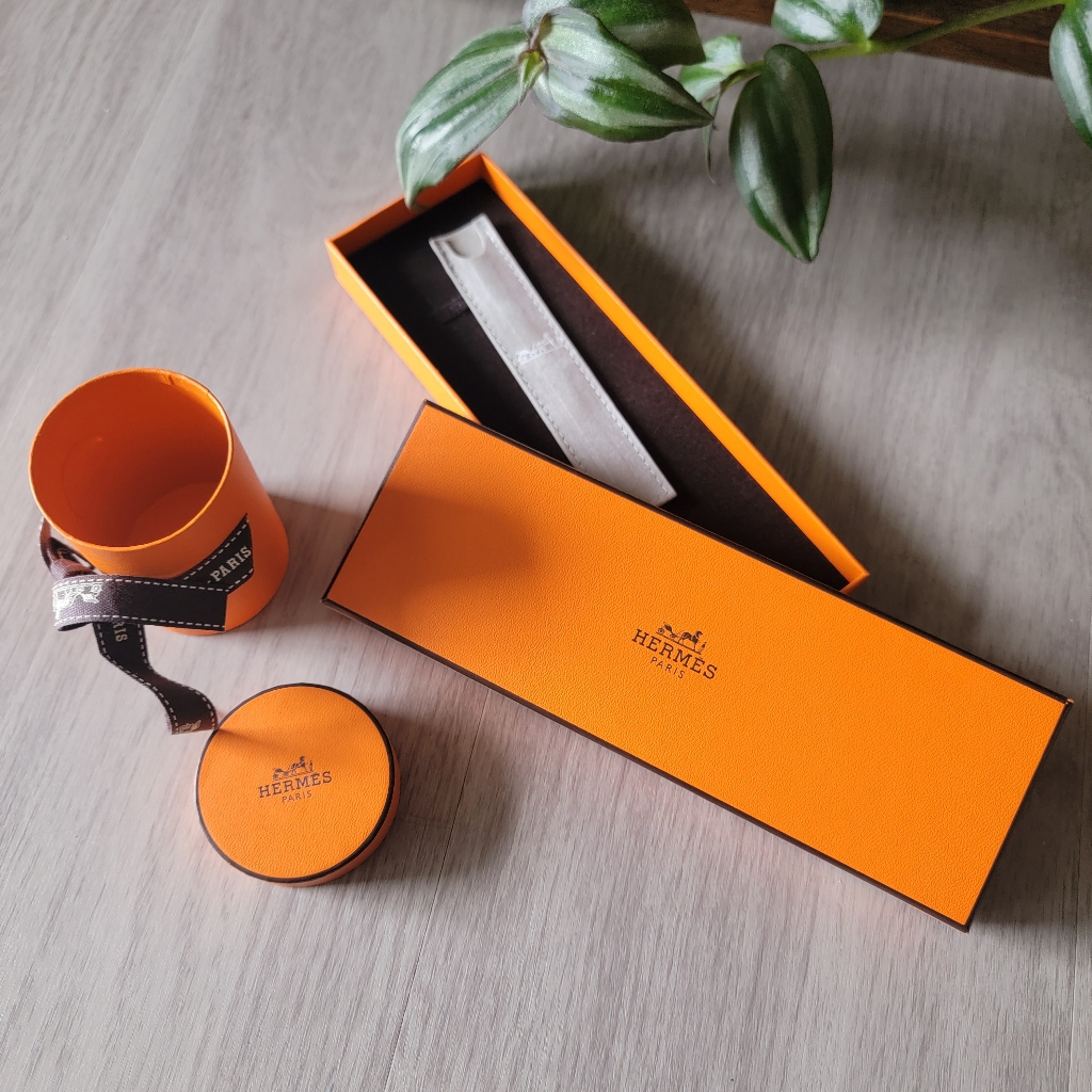 Authentic Herms Orange Empty Box Set